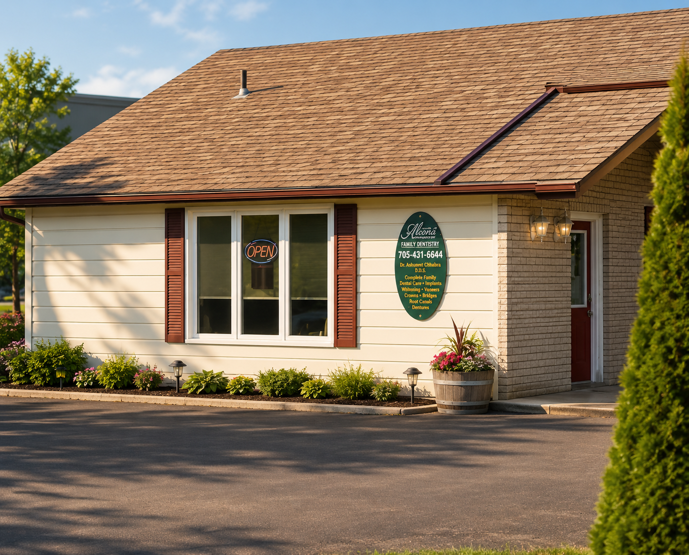 Dr. Ashuneet Chhabra and the Alcona Family Dentistry team